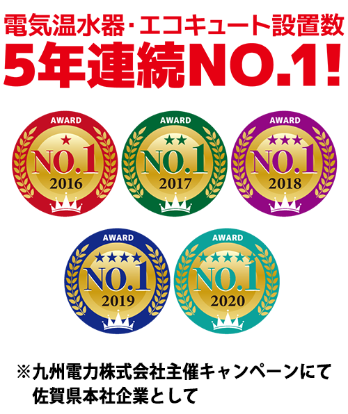 5年連続No.1スライド